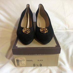 SOLD Bruno Magli Vintage NEVER WORN Black Heels 8.5 WITH ORIGINAL BOX Saks 5th